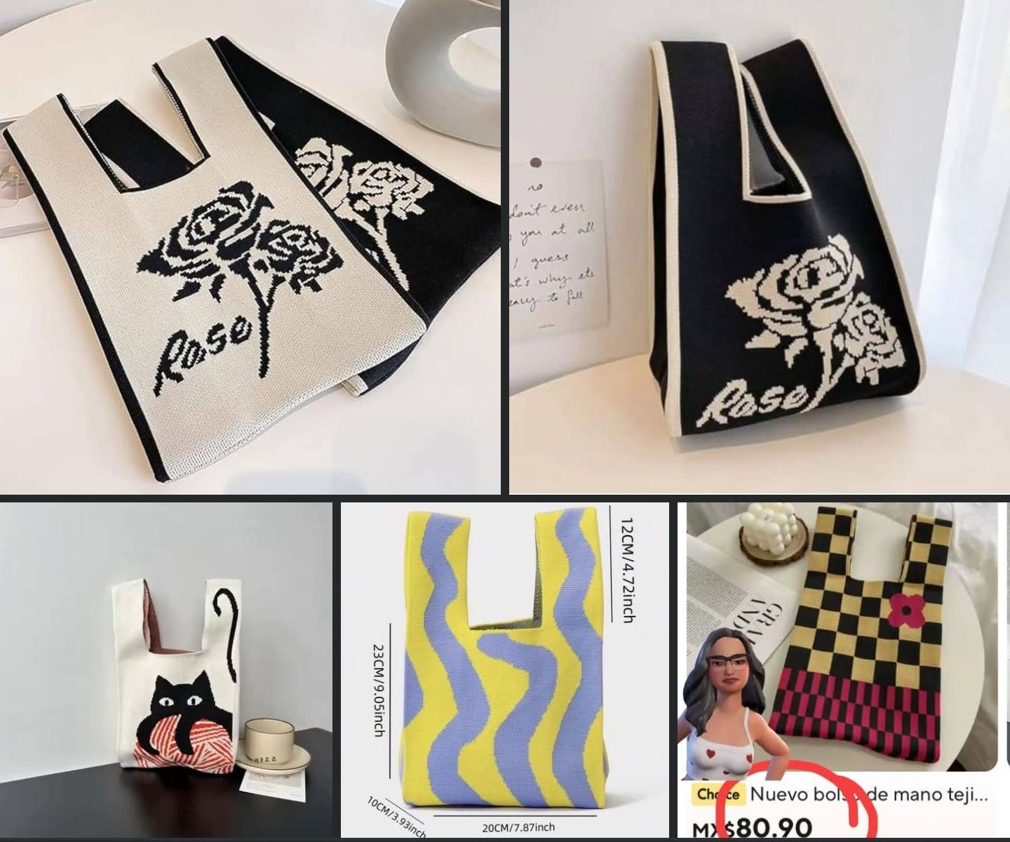 👜💖👜 Hermosa bolsa tejida 👜💖👜