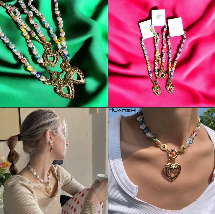 💖✨ COLLAR CON DIJE DE CORAZÓN ✨💖