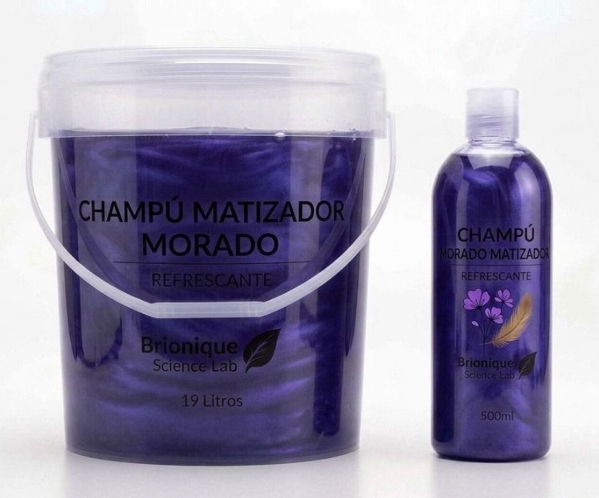 Champú matizado morado cubeta 19lt