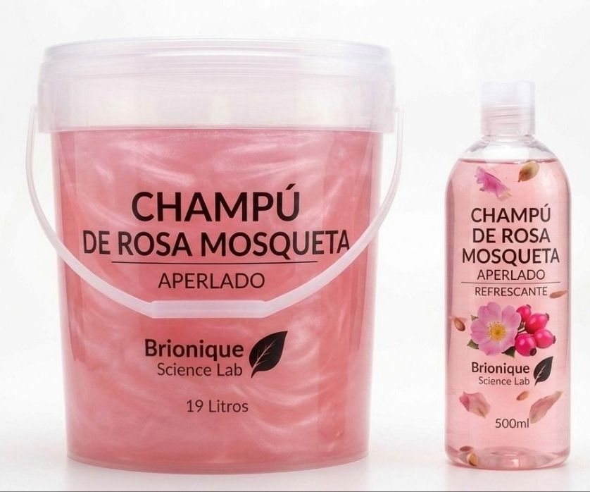 Champú rosa mosqueta cubeta 19lt