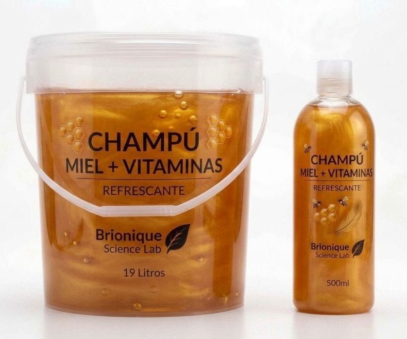Champú miel+vitamina cubeta 19lt