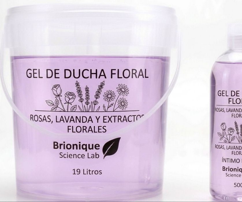 Base gel de ducha rosa/lavanda/florales cubeta 19lt