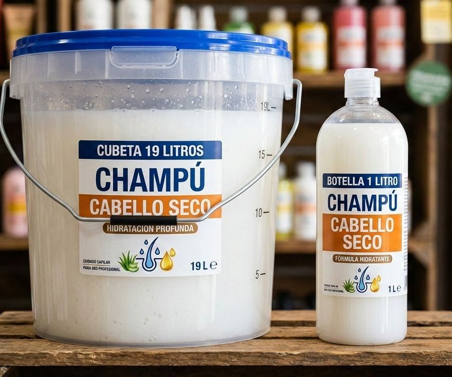 Champú cabello seco cubeta 19lt