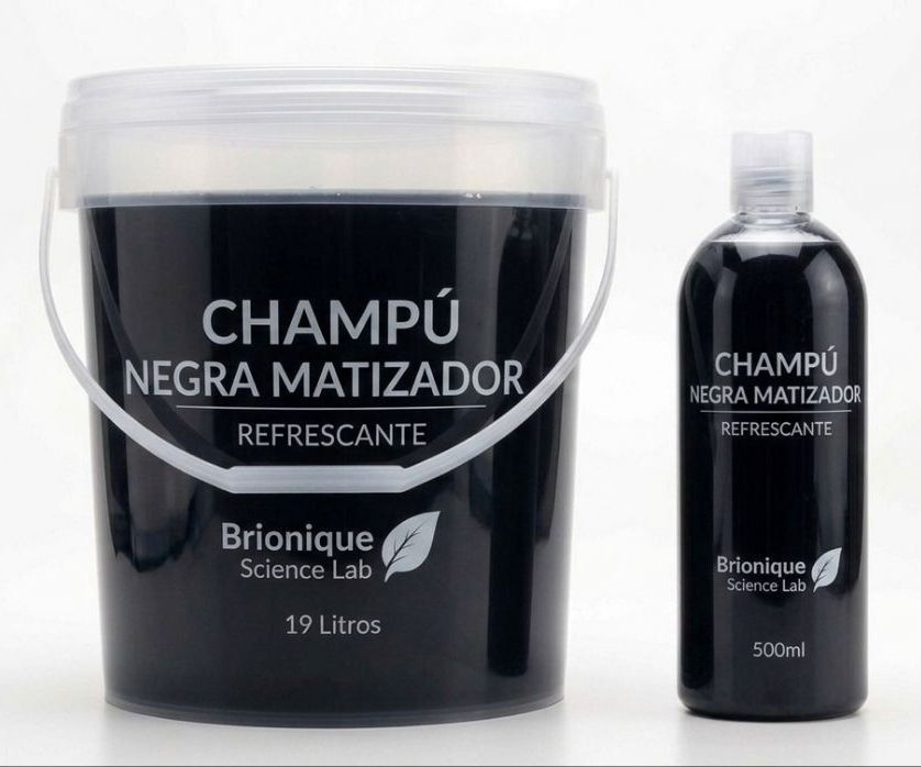 Champú matizado negro cubeta 19lt