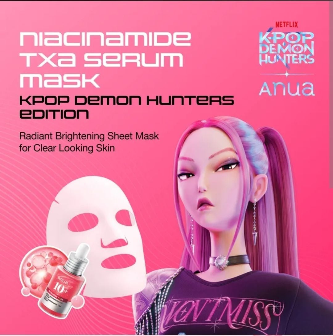 Anua Guerreras del Kpop Mascarilla de Niacinamida y TXA.