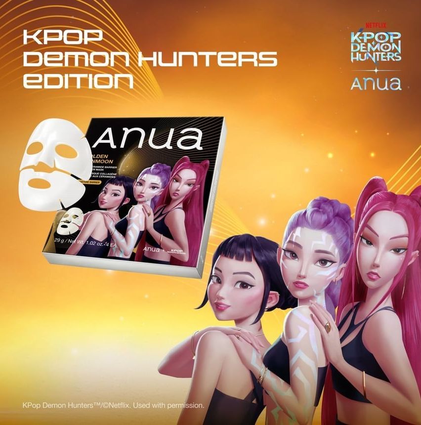 Anua Mascarilla Edición Guerreras del Kpop con Ceramidas y Colágeno.