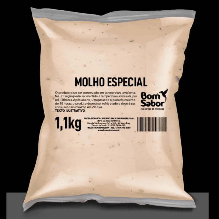 MOLHO ESPECIAL BOM SABOR BAG - 1,1 KG CX C/ 5 UN