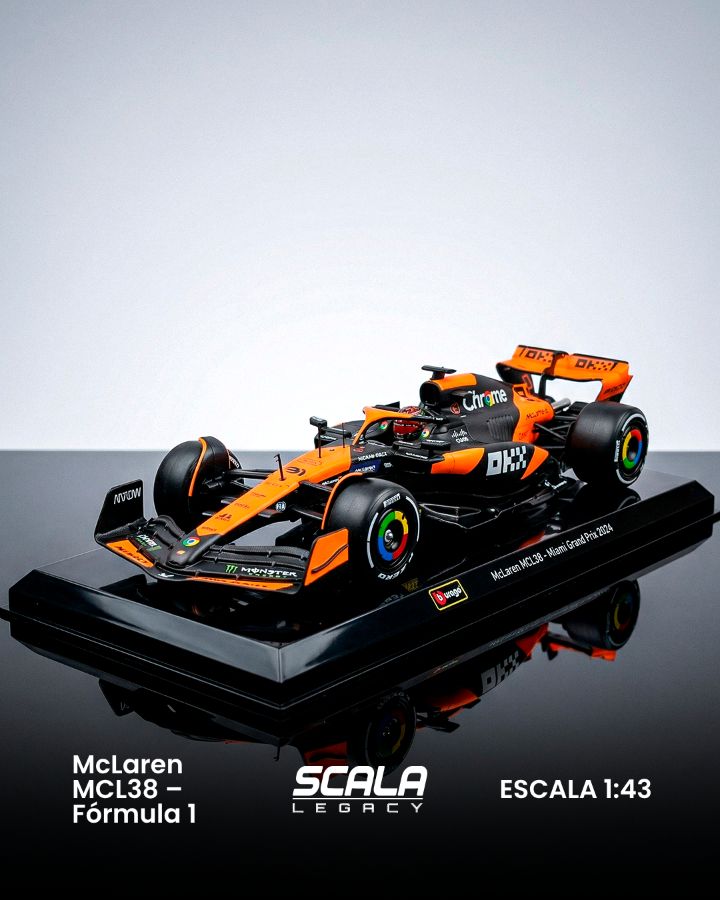 McLaren MCL38 – Fórmula 1 ESCALA 1.43