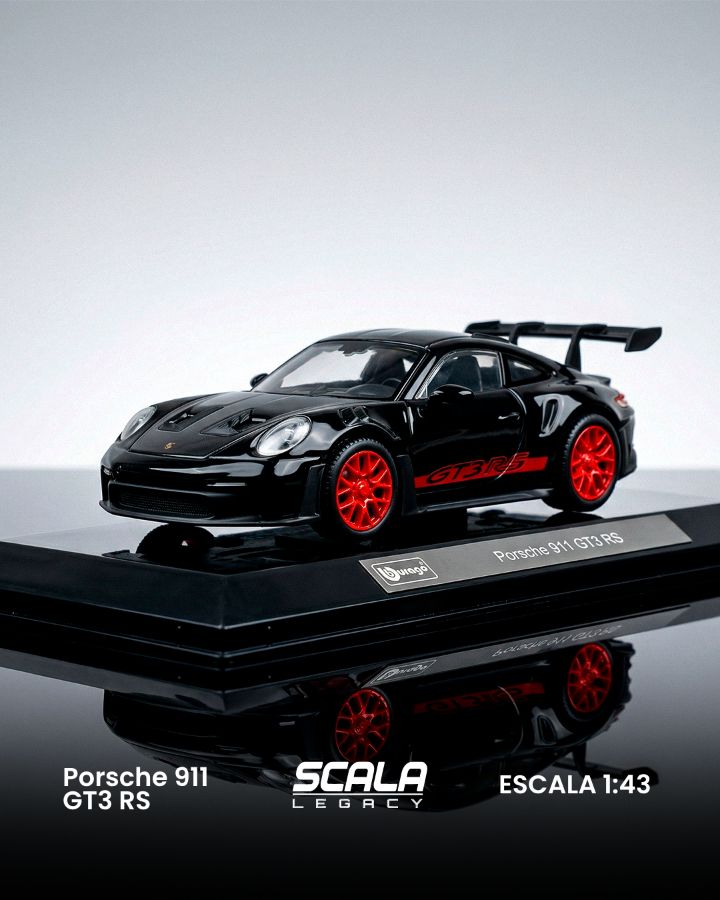Porsche 911 GT3 RS NEGRO ESCALA 1.43