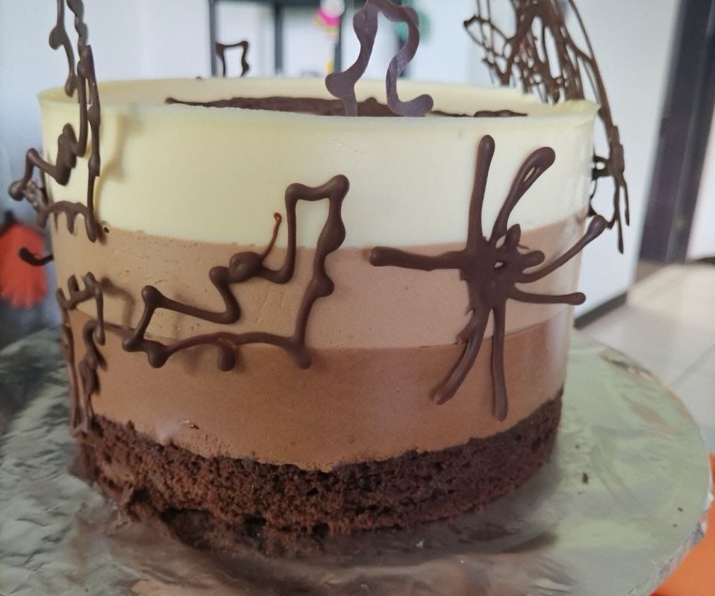 Mousse de tres chocolates (Halloween)