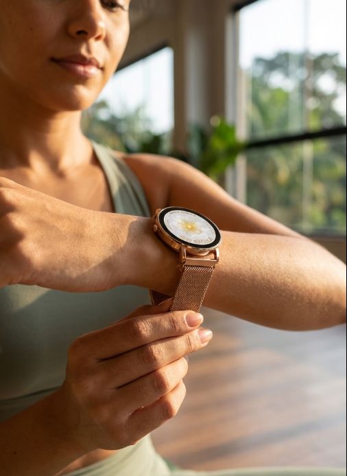 Ella Elegance 38mm | Monitora treinos, saúde, notificações, chamadas e + Brindes