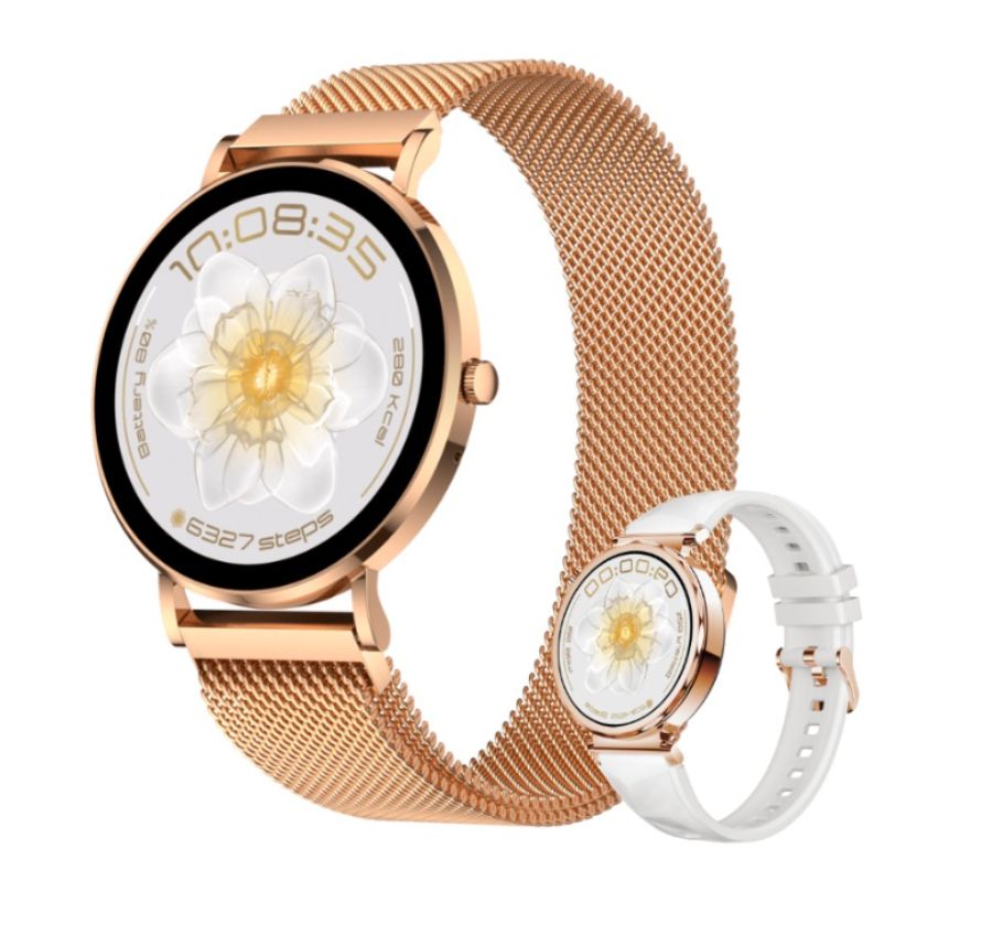 Ella Elegance 38mm | Monitora treinos, saúde, notificações, chamadas e + Brindes