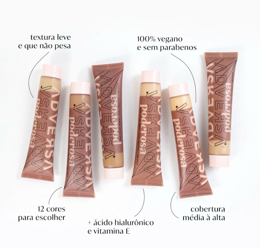 Base Líquida Vegana Poderosa - Adversa COR 200