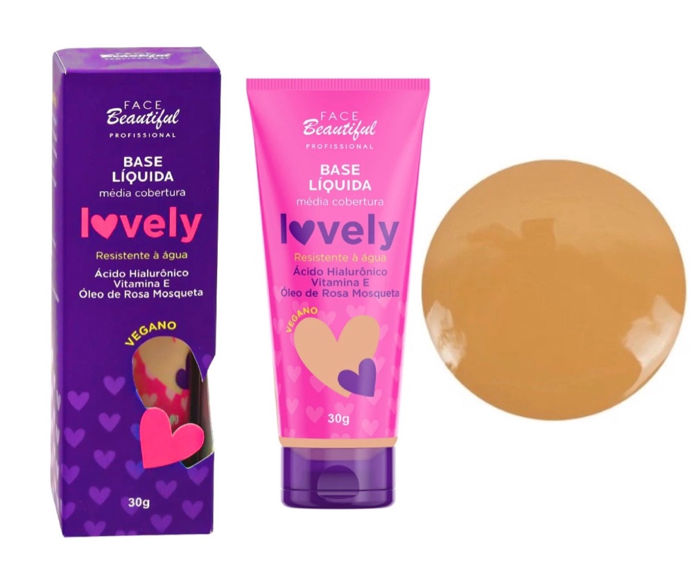 Base Líquida Lovely - Face Beauty COR 07