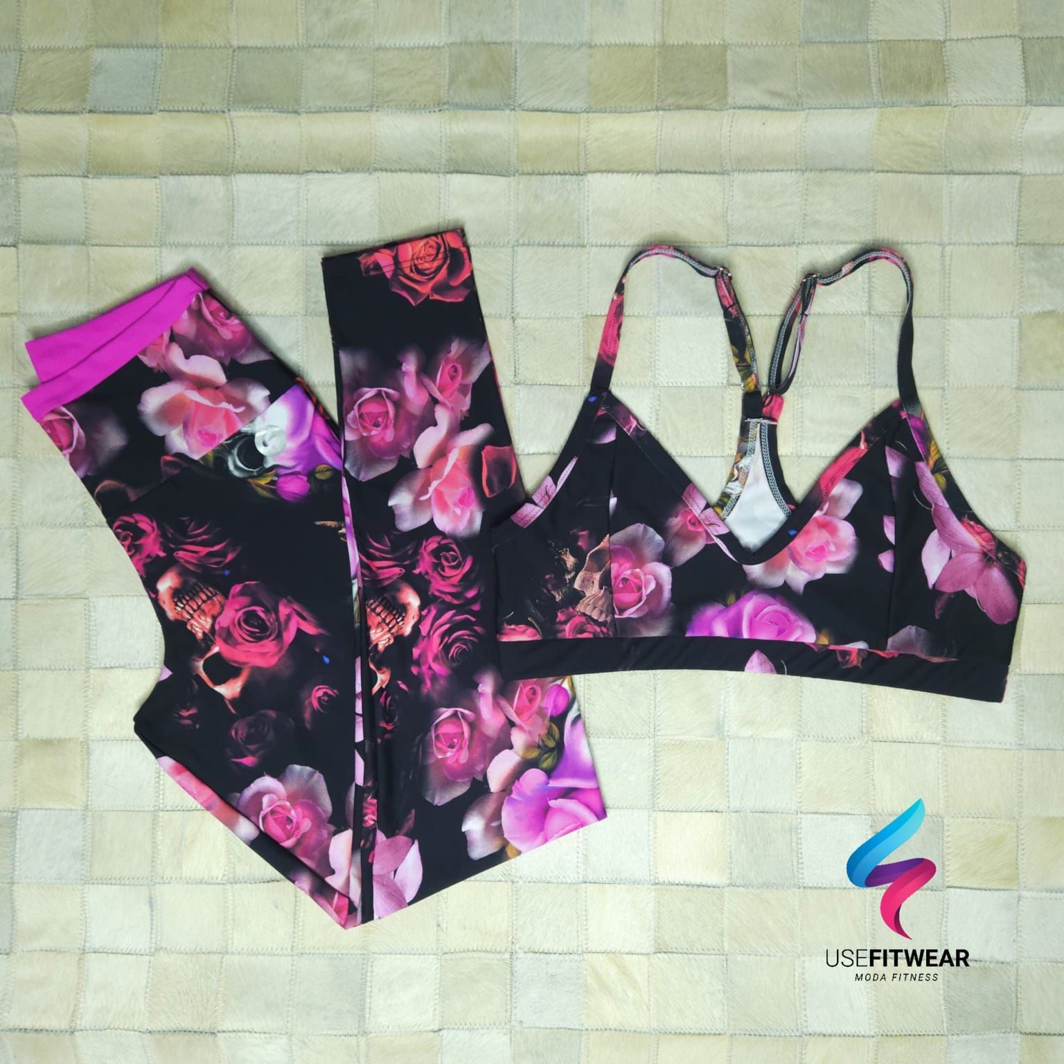 Conjunto Caveira Calça Cores e Top New Verona