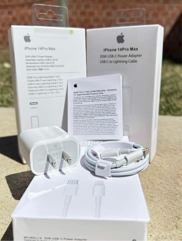 Cargador rápido 20w cable + cubo para iPhone