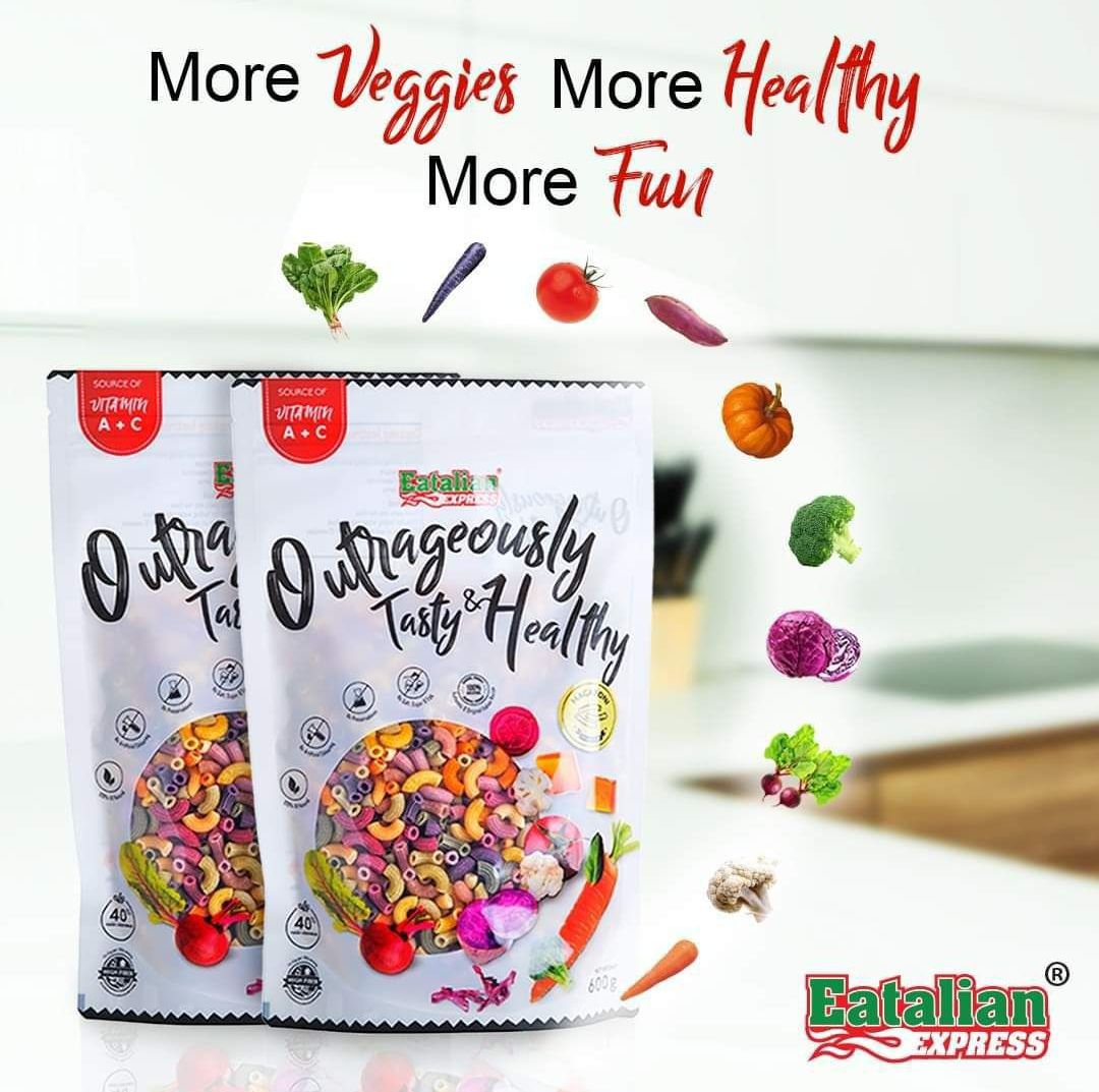 (8m+) Mix Vege Pasta —Macaroni 250g