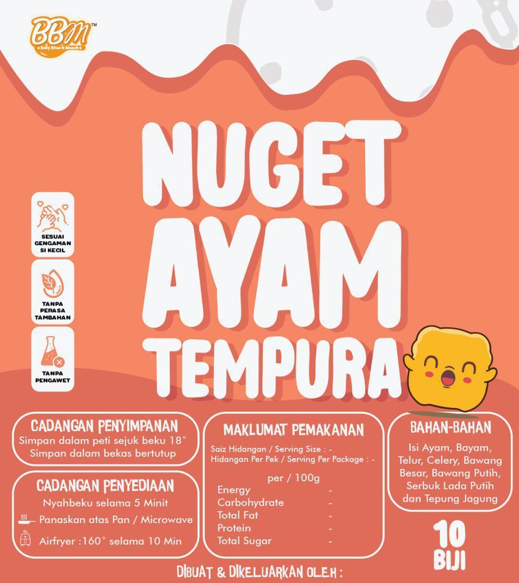 (10m+) Finger Food —Nuget Ayam Tempura
