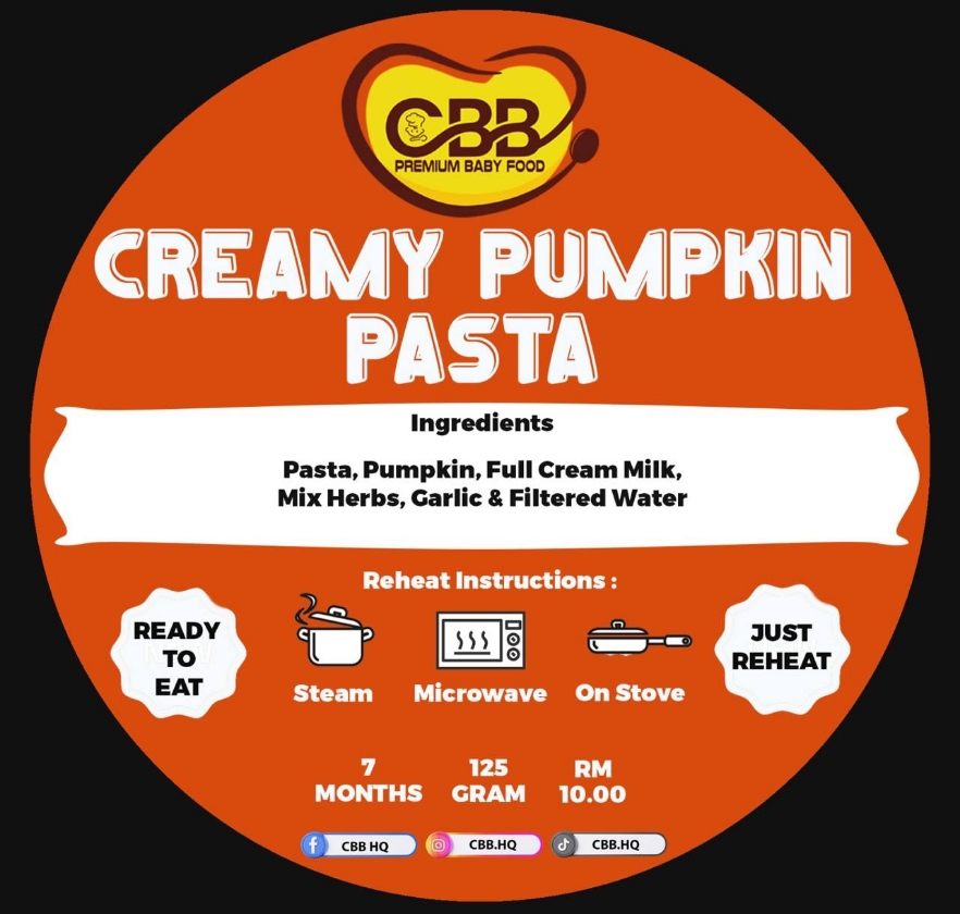 (7m+) Frozen —Creamy Pumpkin Pasta