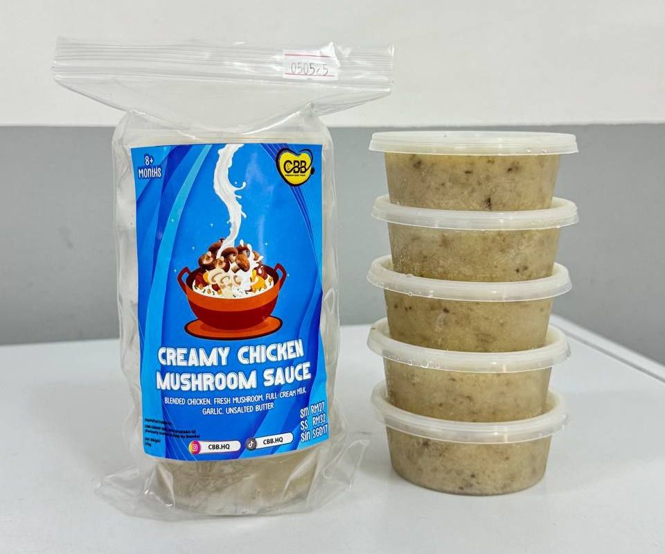 (8m+) Frozen —Creamy Chicken Mushroom Sauce