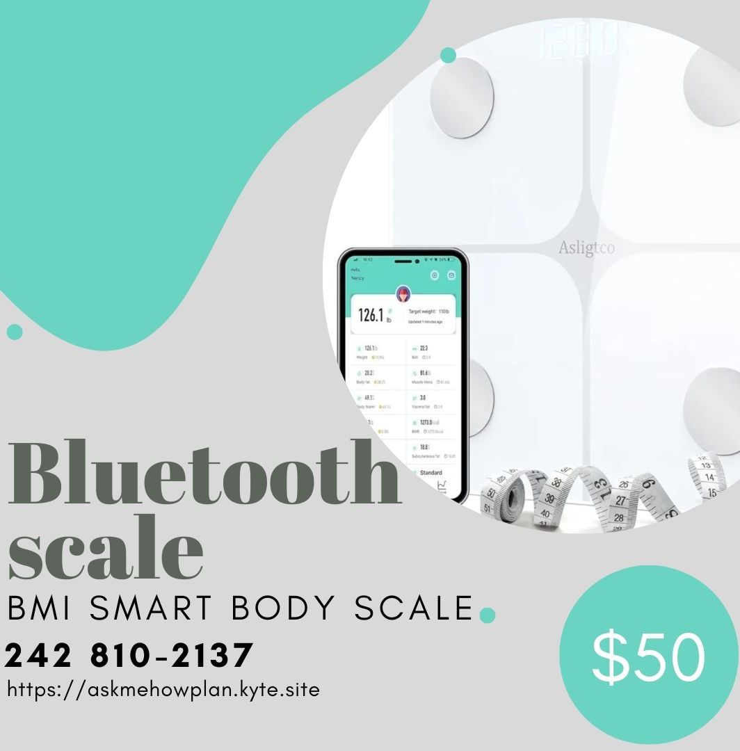 🌟NEW STOCK🌟 Bluetooth body (bmi) scales white