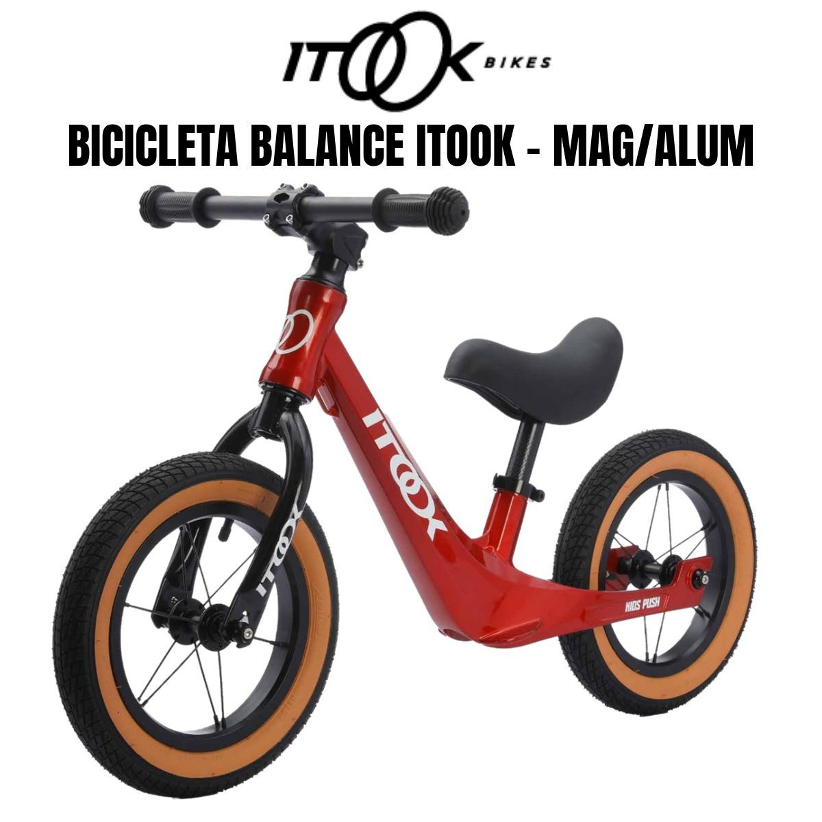 Bicicleta de Balance Itook 12" - Magnesio/Aluminio
