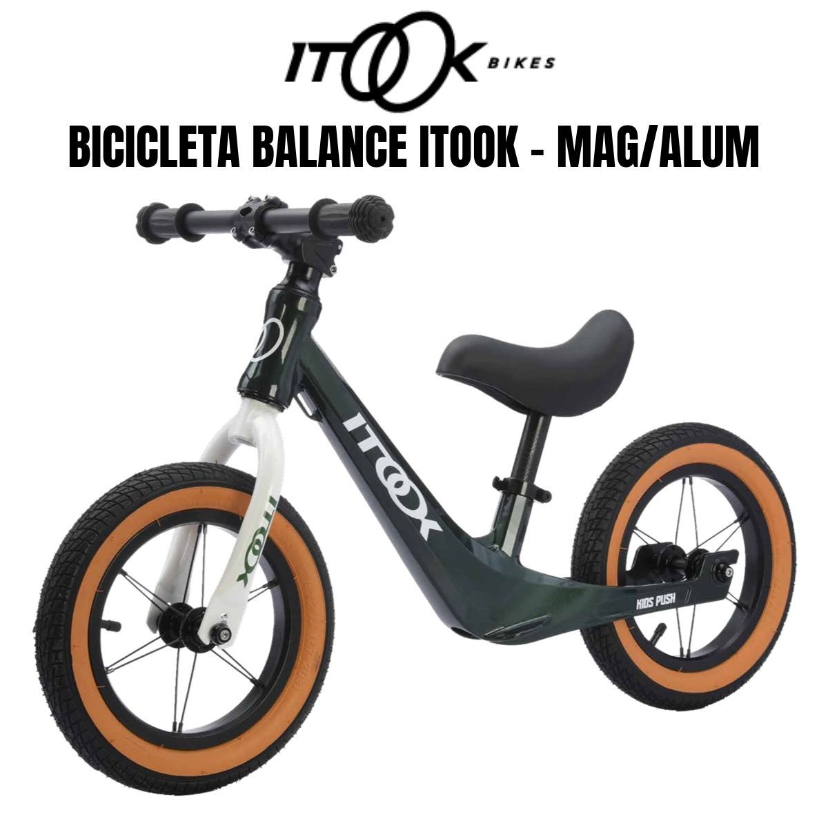 Bicicleta de Balance Itook 12" - Magnesio/Aluminio