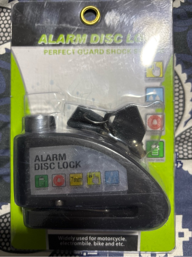 Candado de disco con Alarma