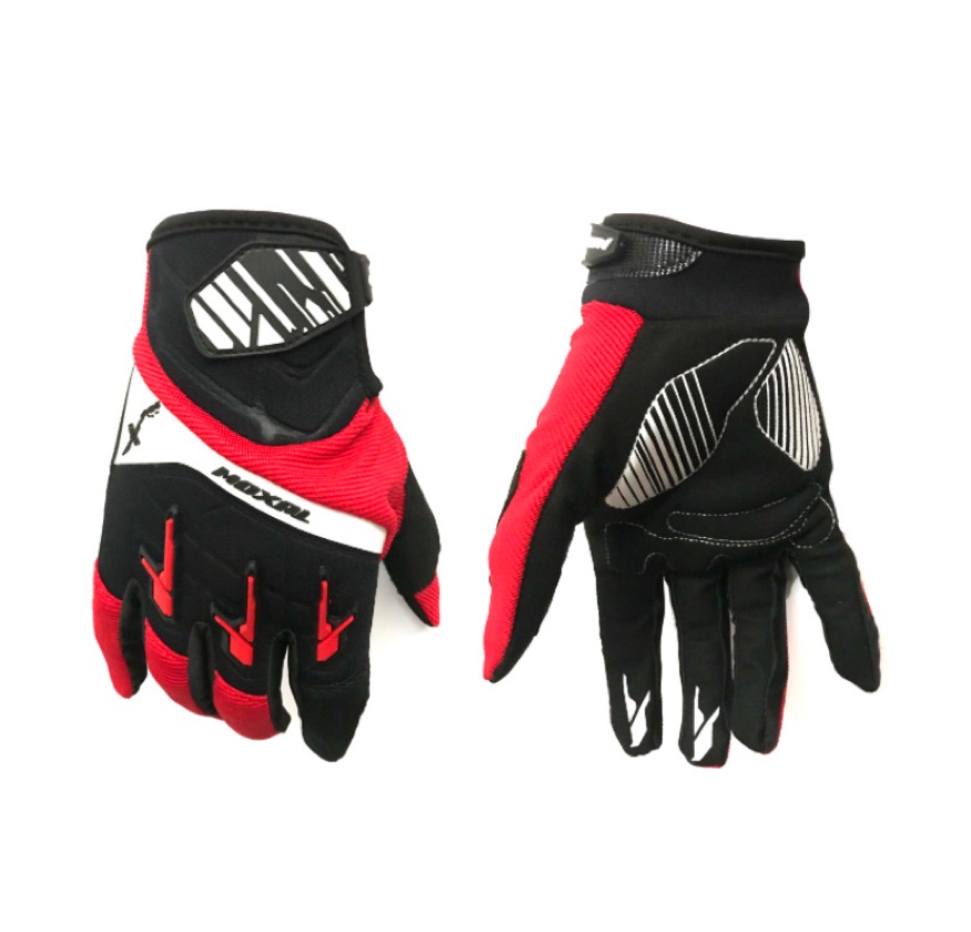 Guante largo XL negro/rojo moxal gl-17