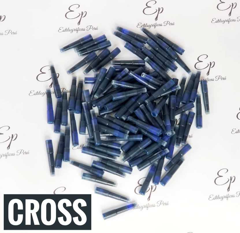 1 Cartuchos Azul o Negro Para Cross