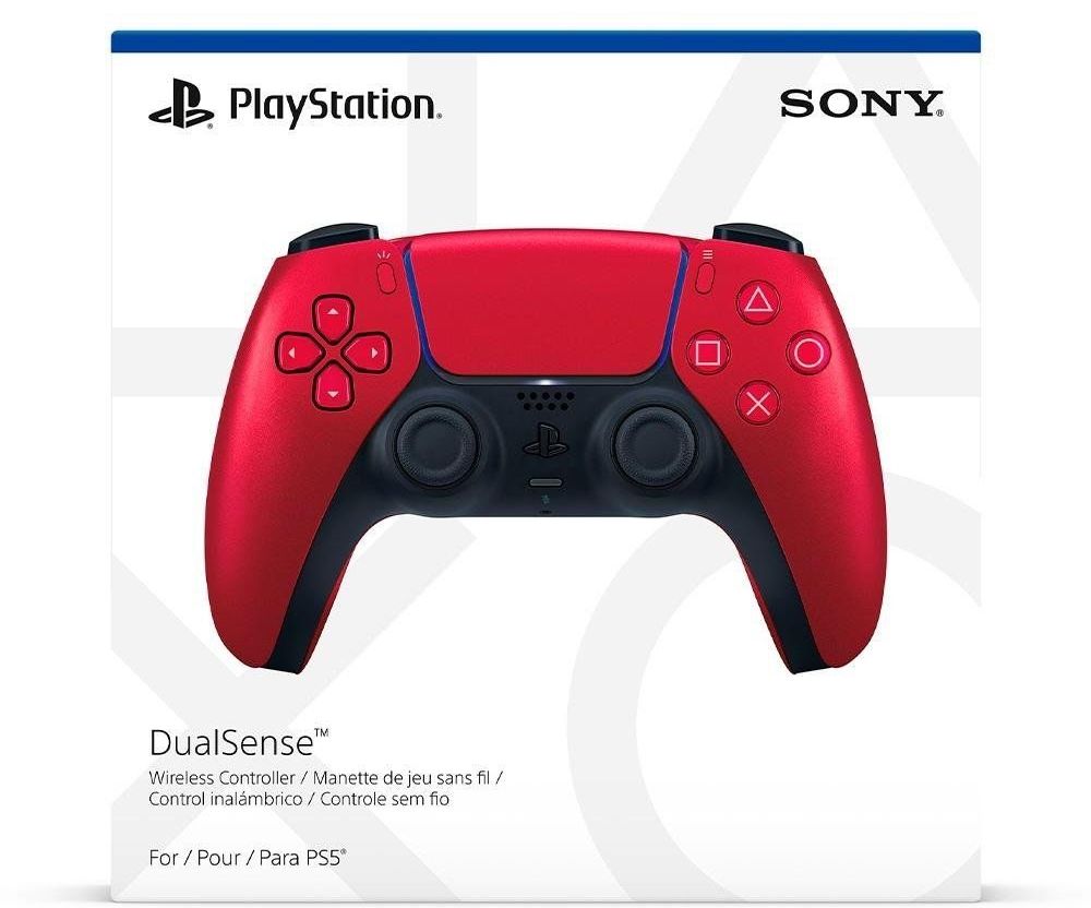 Controle PS5 Vermelho Vulcânico