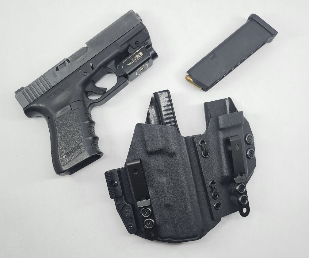 Sidecar Flexível Glock G19/23/25/45 (uso c/ lanterna)