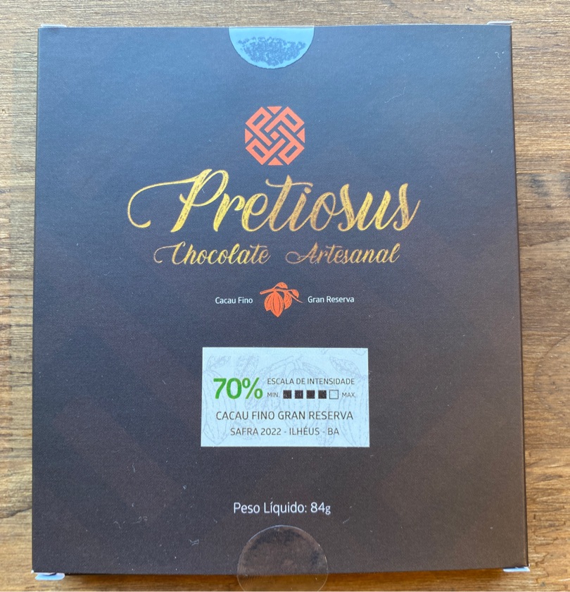 Chocolate Artesanal 70% cacau - tablete 50g
