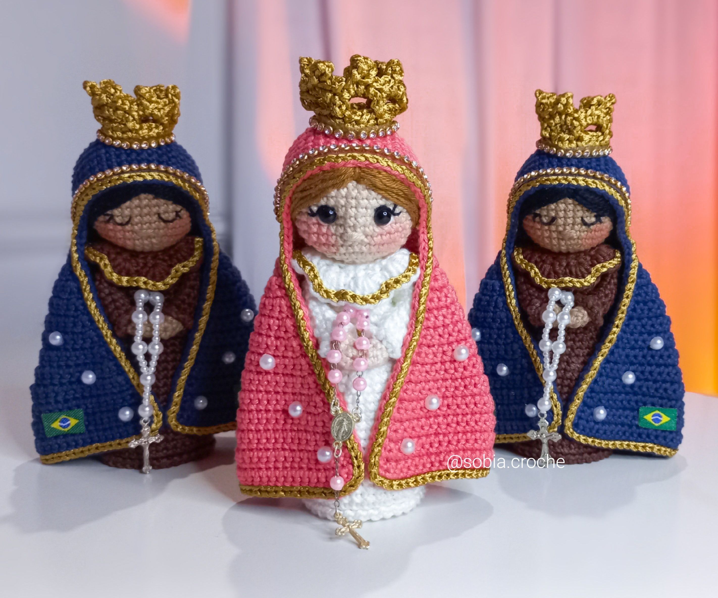 Santinha em crochê