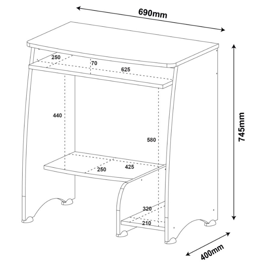 Escrivaninha para Computador Pixel