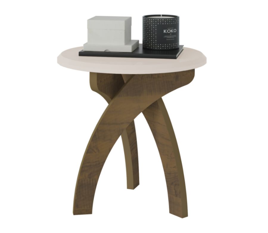 Mesa de Apoio com Detalhes Curvos Jade