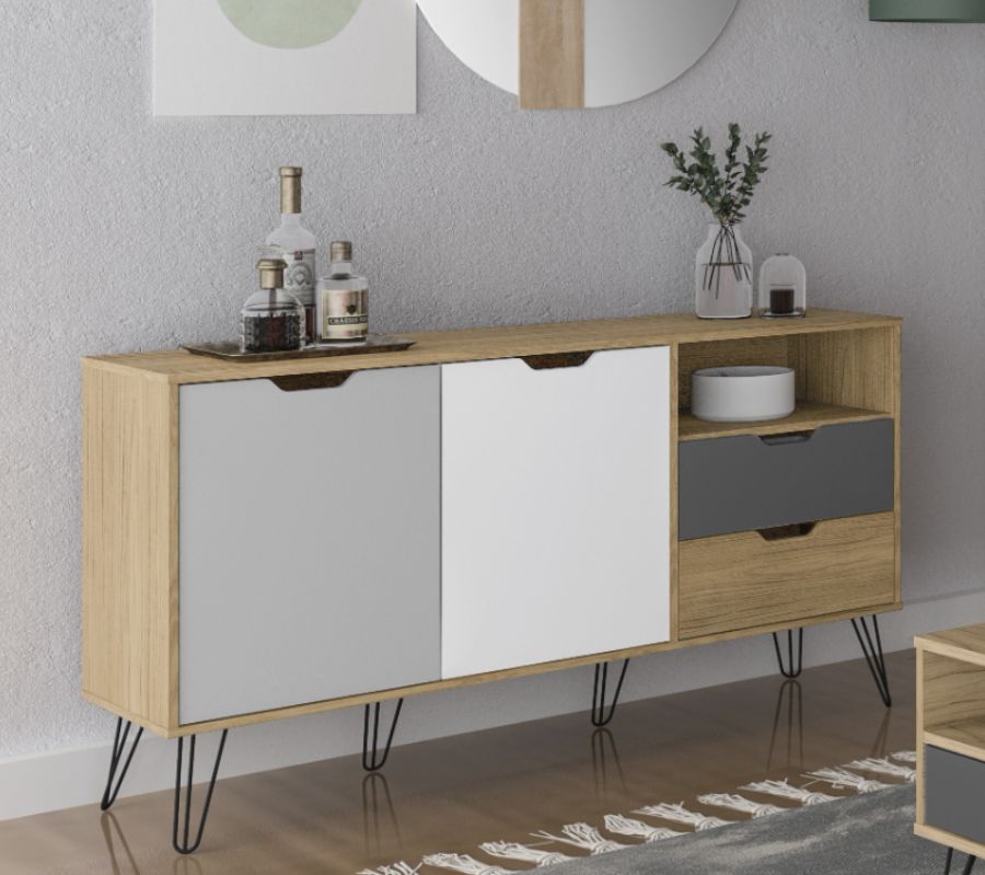 Buffet 2 Portas e 2 Gavetas Estocolmo
