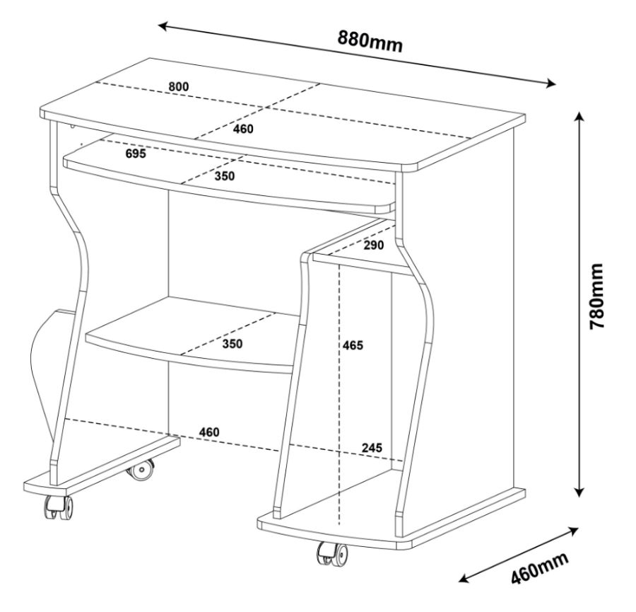Escrivaninha para Computador 160