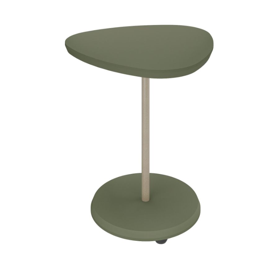 Mesa de Apoio Bel com Pé de Metal Dourado