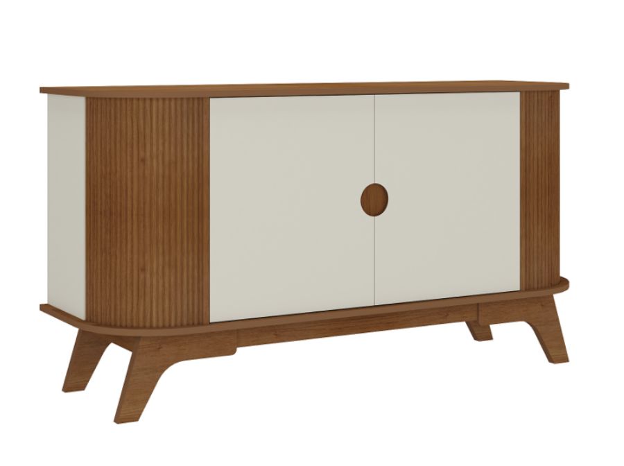 Buffet com Detalhe Ripado Arredondado Vivaldi