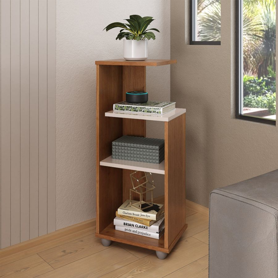 Mesa de Apoio com Prateleiras Bis