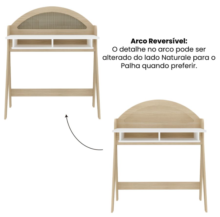 Escrivaninha com Arco Reversível Ceci