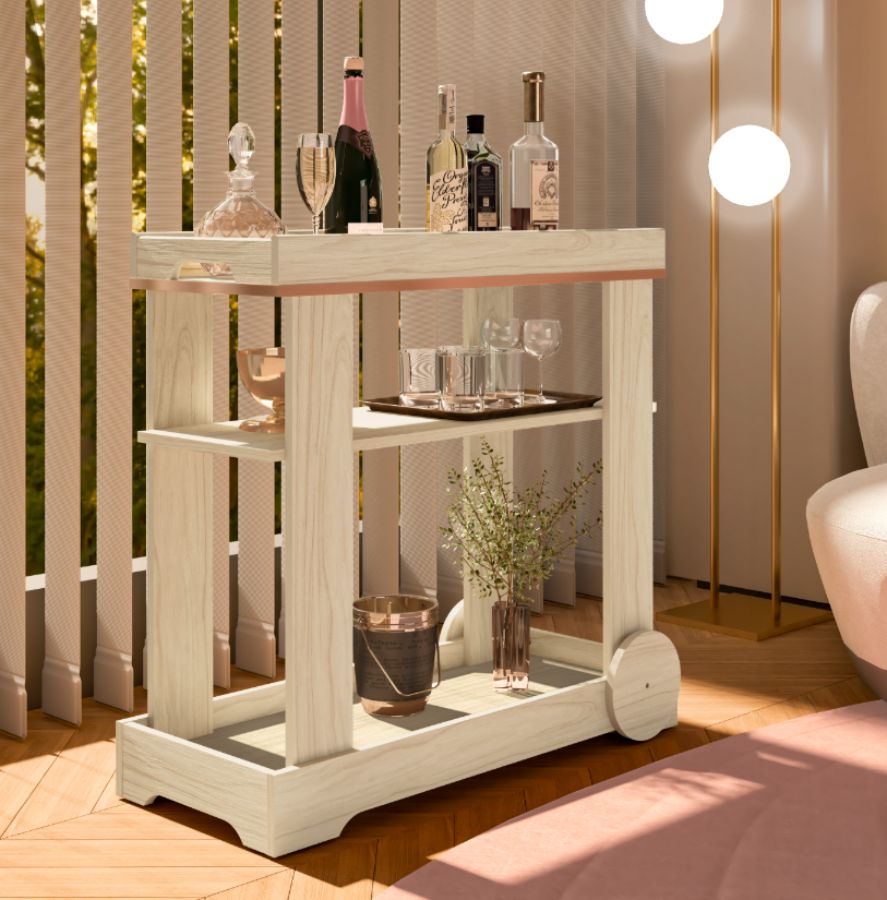 Carrinho Bar Rosé