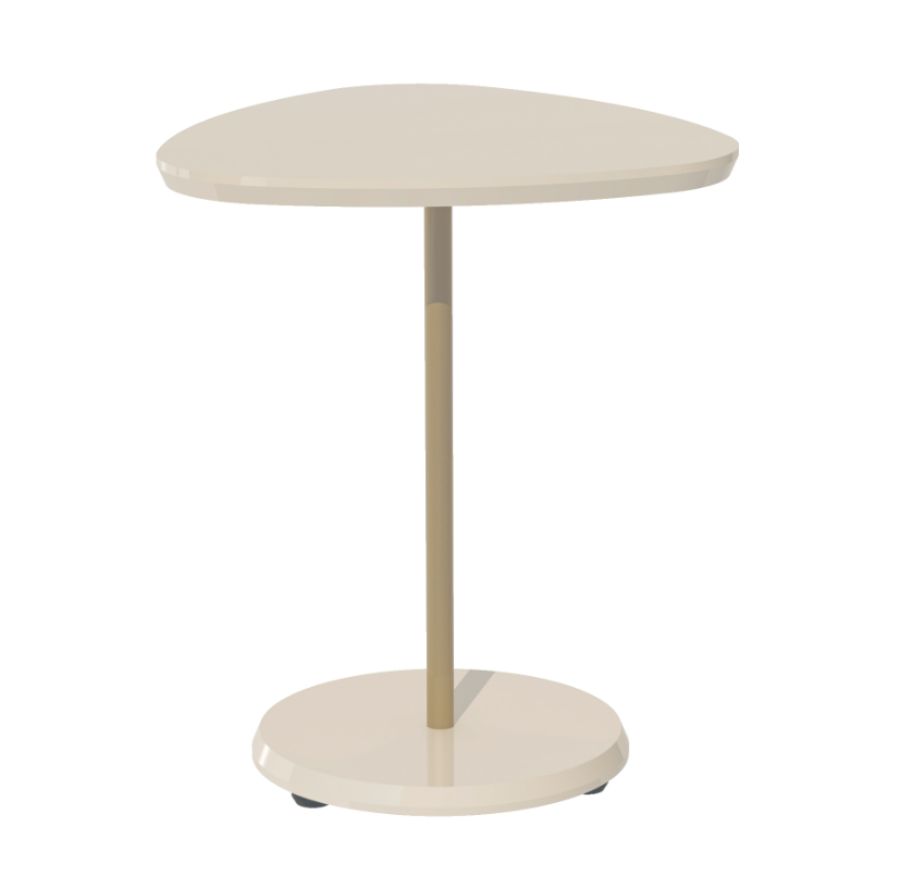 Mesa de Apoio Bel Alta com Pé de Metal Dourado