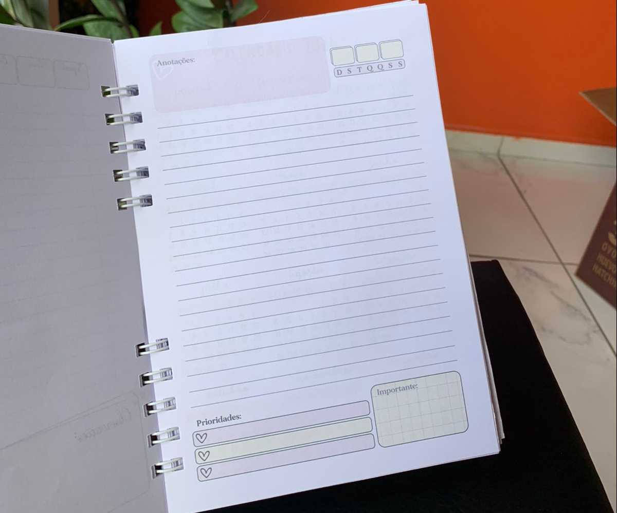 Agenda permanente com 180fls