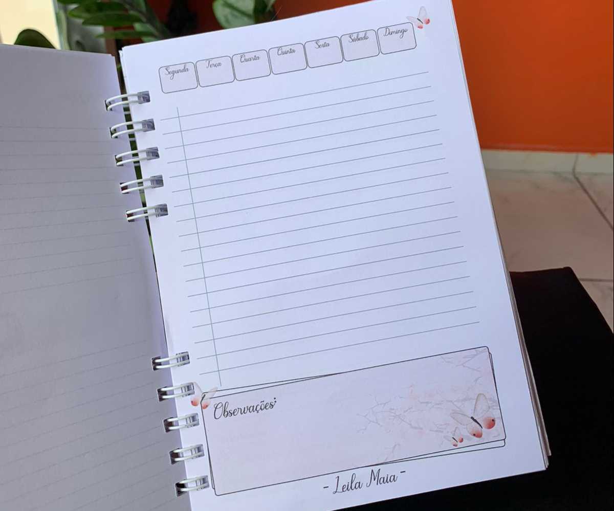 Agenda permanente com 180fls