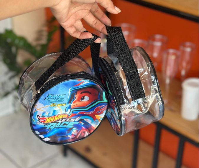 Bolsa redonda transparente