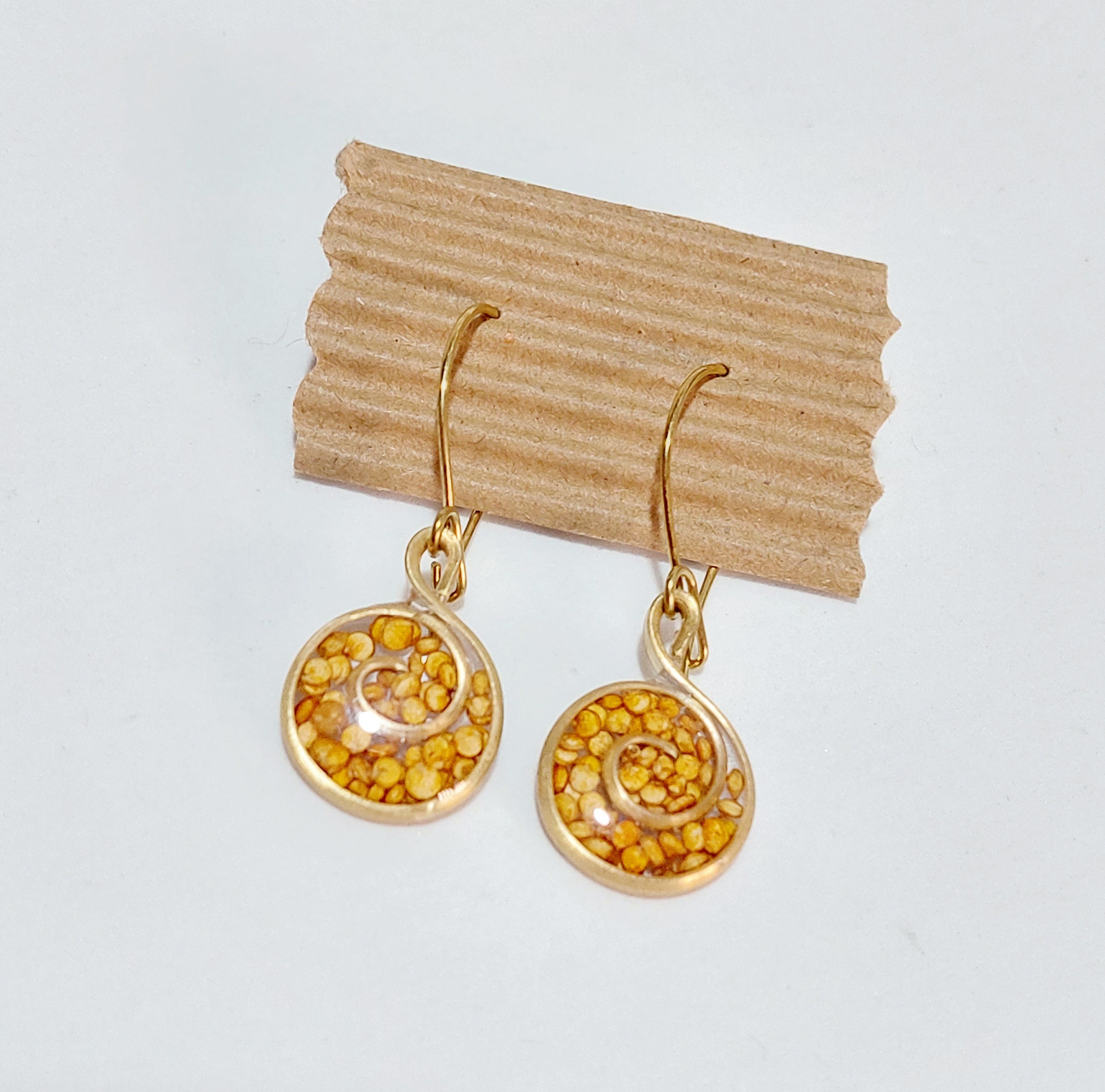 Aretes Espiral
de colgar
(Pequeños bronce)