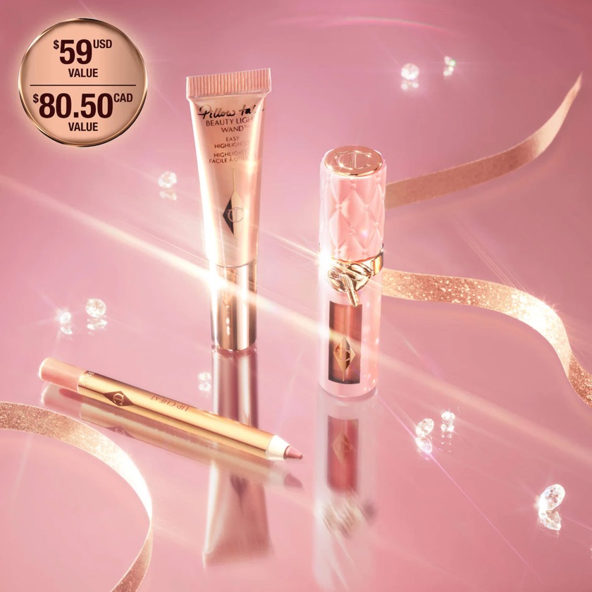 Charlotte Tilbury Lip and Cheek Trio Makeup Gift Set