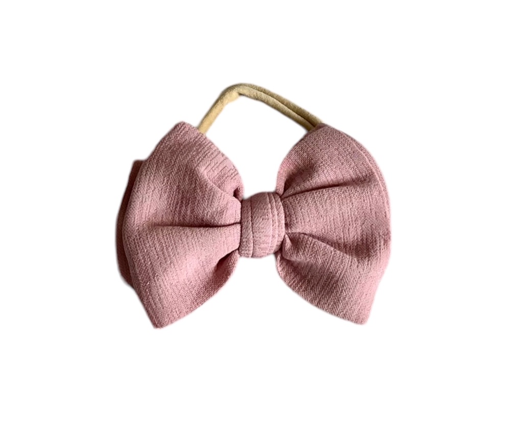 Bowed Headband Dusty Pink